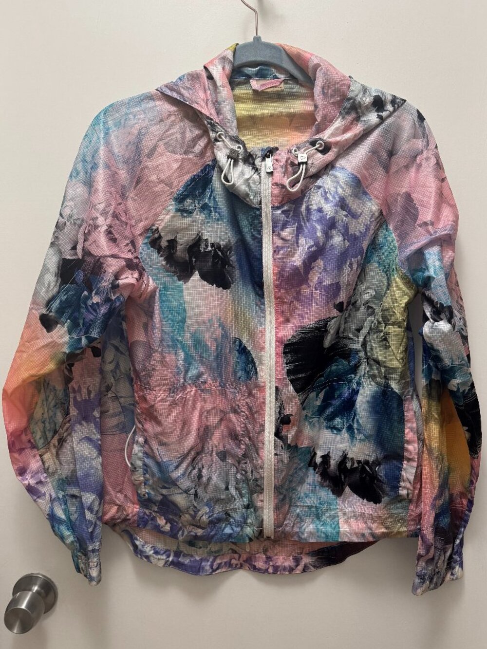 Nanette Lepore Glacier Estrella Windbreaker Jacket Size M